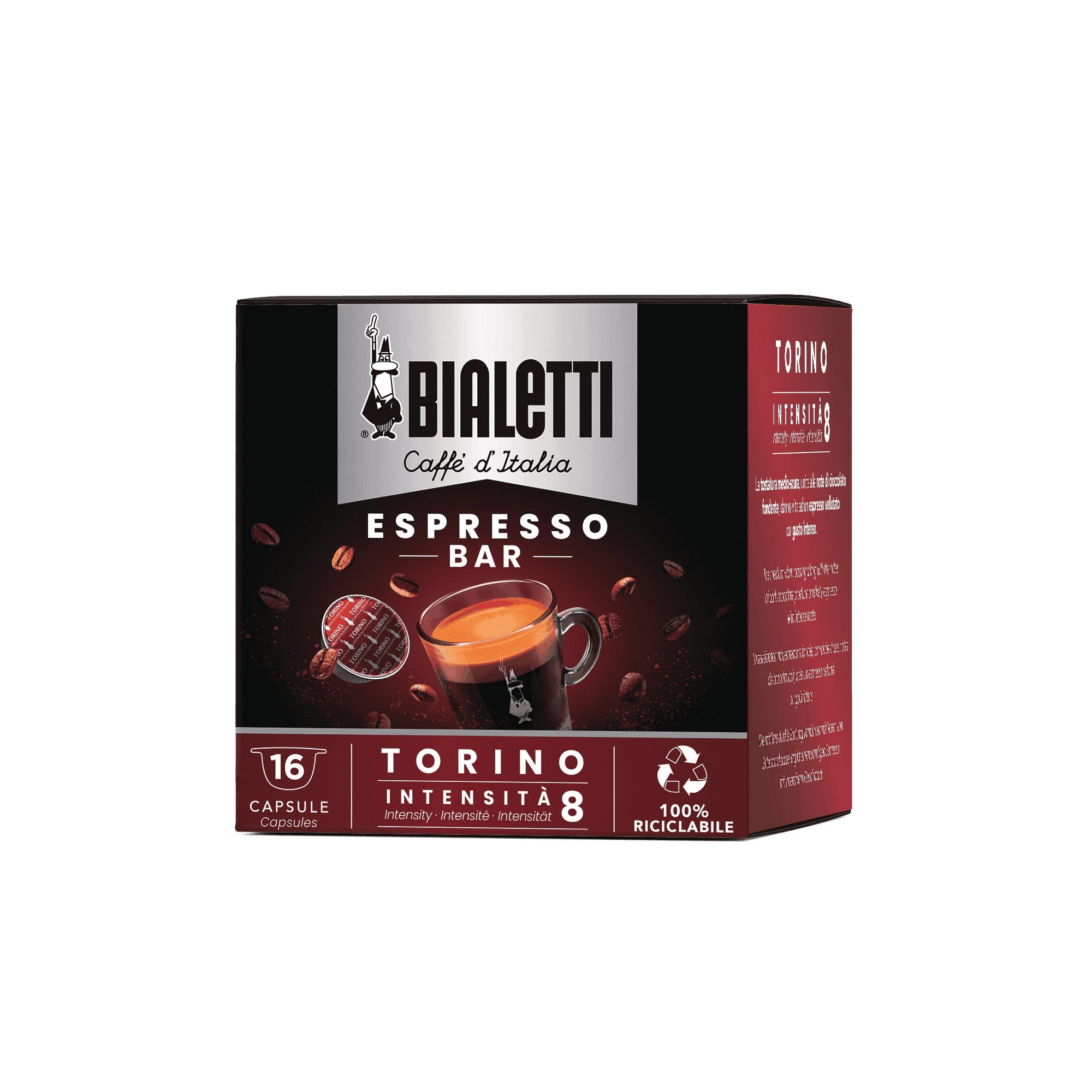 Capsule Bialetti Caffè d'Italia Sistema Chiuso Alluminio