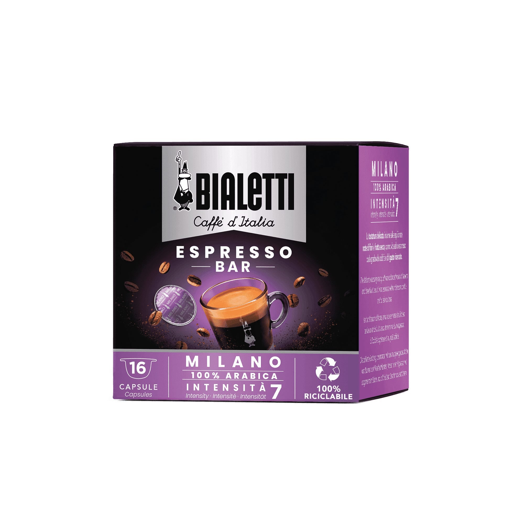 Capsule Bialetti Caffè d'Italia Sistema Chiuso Alluminio