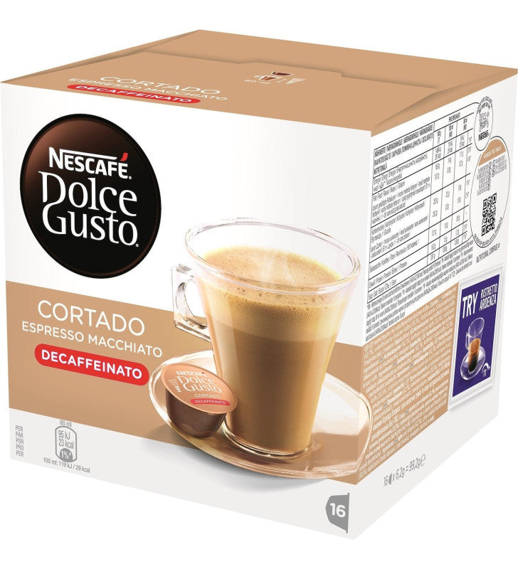 Dolce Gusto Cortado Decaffeinato - 16 Capsule Originali