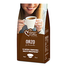 Italian Coffee Orzo - 16 Capsule Compatibili Bialetti Mokespresso Mokona Tazzona
