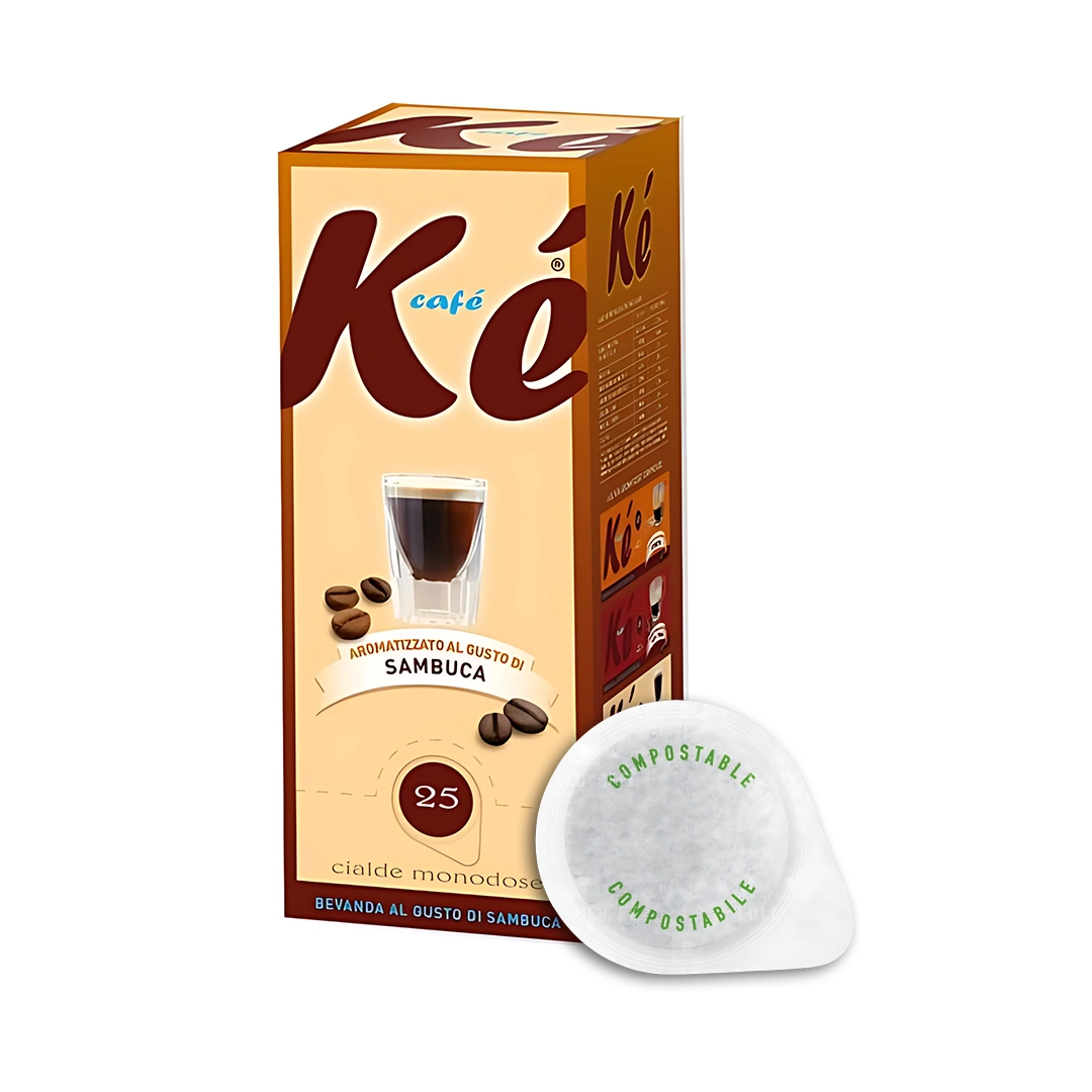 Molinari Sambù - 25 Cialde ESE Aromatizzate Compatibili