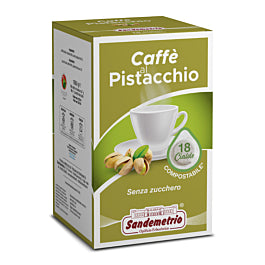 San Demetrio Caffè al Pistacchio - 18 Cialde ESE in Carta 44mm