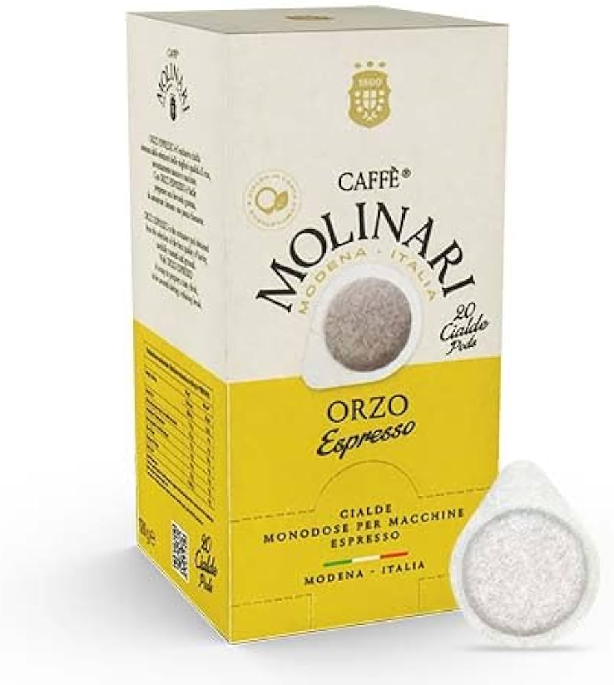 Molinari Orzo Espresso - 20 Cialde ESE in Carta 44mm Monodose