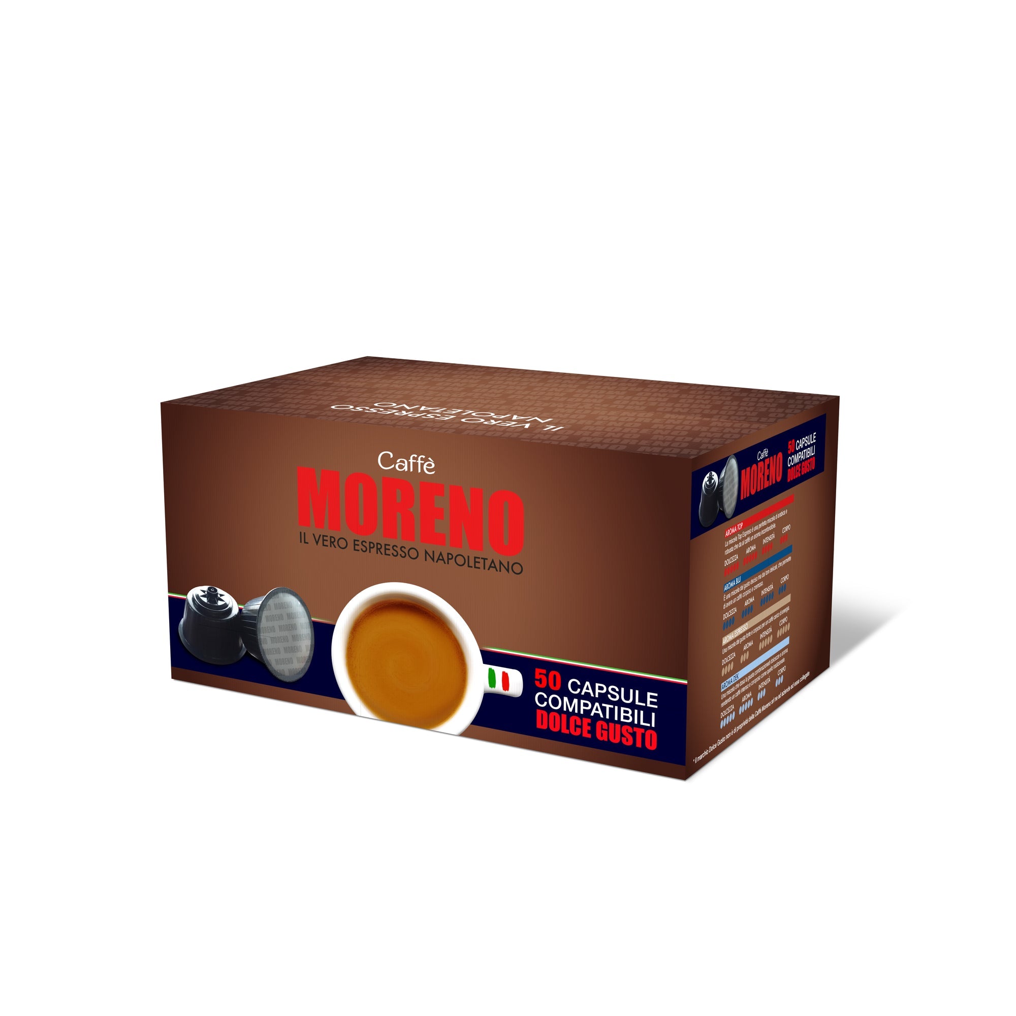 50 Capsule Caffè Moreno Dolce Gusto Miscela Espresso Bar