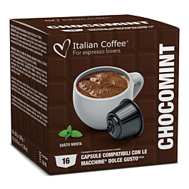 Italian Coffee Cioccolato alla Menta - 16 Capsule Dolce Gusto Chocomint