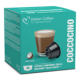 Italian Coffee Mokaccino al Cocco - 16 Capsule Dolce Gusto Coccoccino