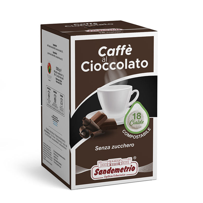 San Demetrio Caffè al Cioccolato - 18 Cialde ESE Compatibili Macchine