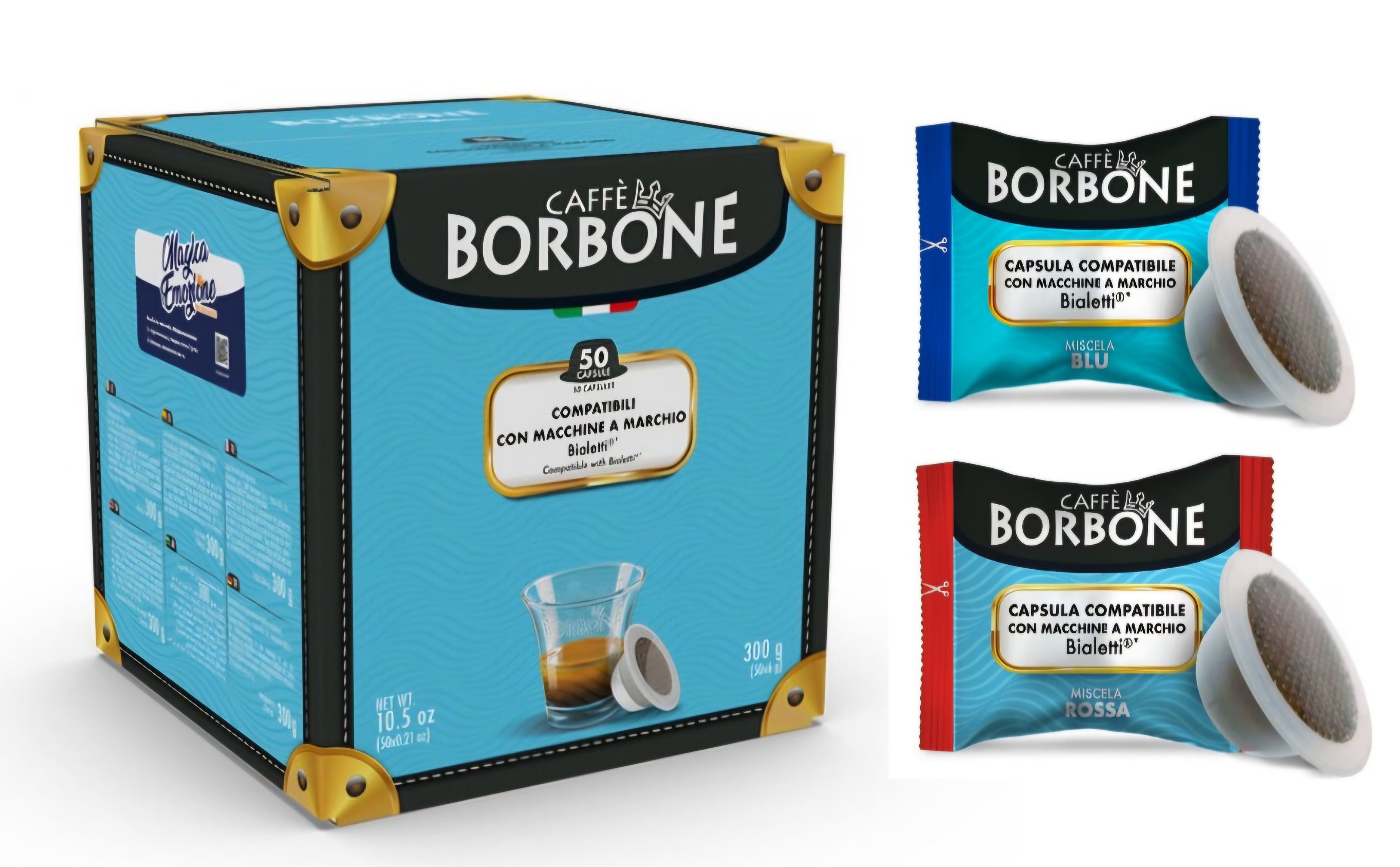 50 Capsule Caffè Borbone compatibili Bialetti Mokespresso