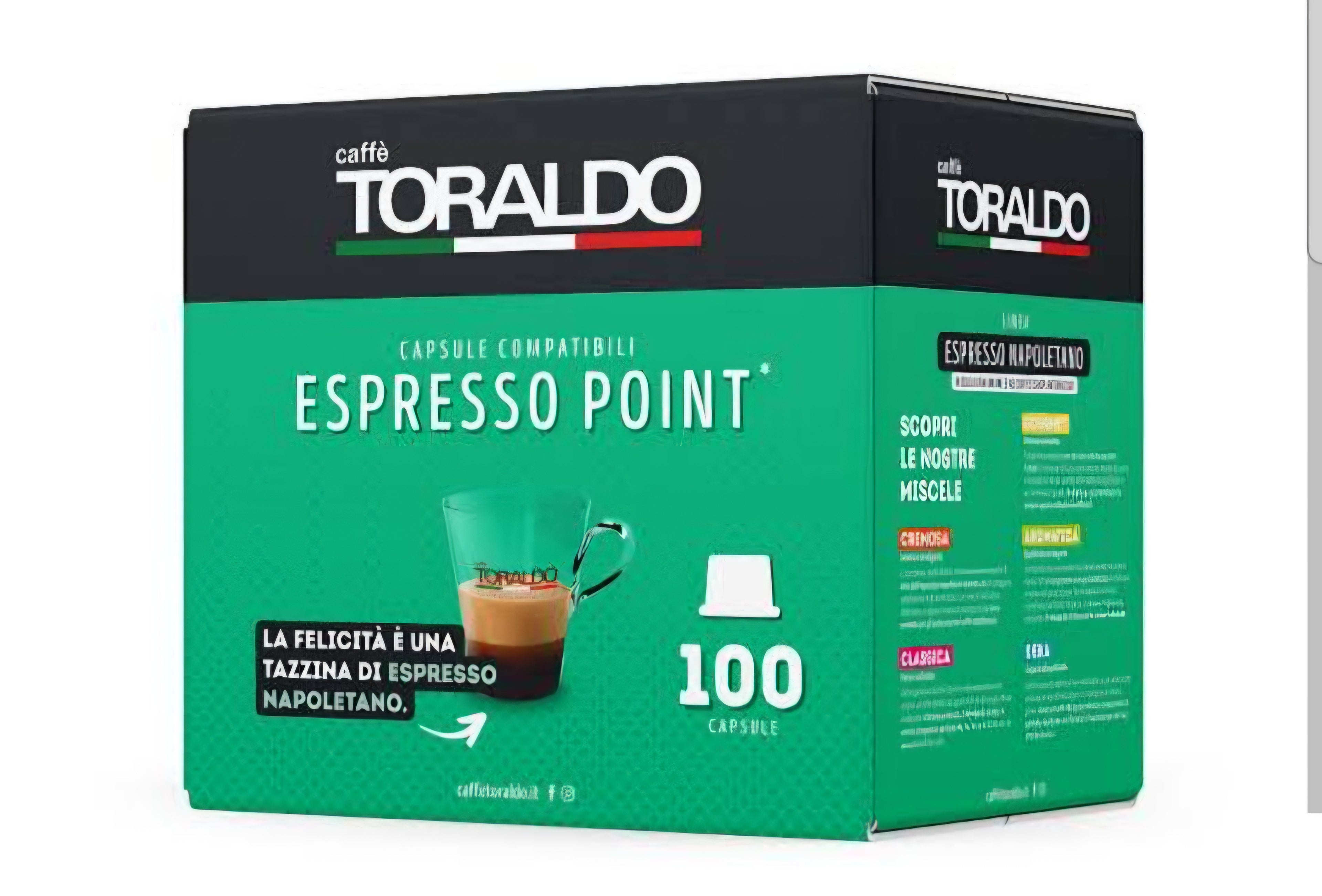 100 capsule Toraldo Cremosa compatibili Lavazza Espresso Point