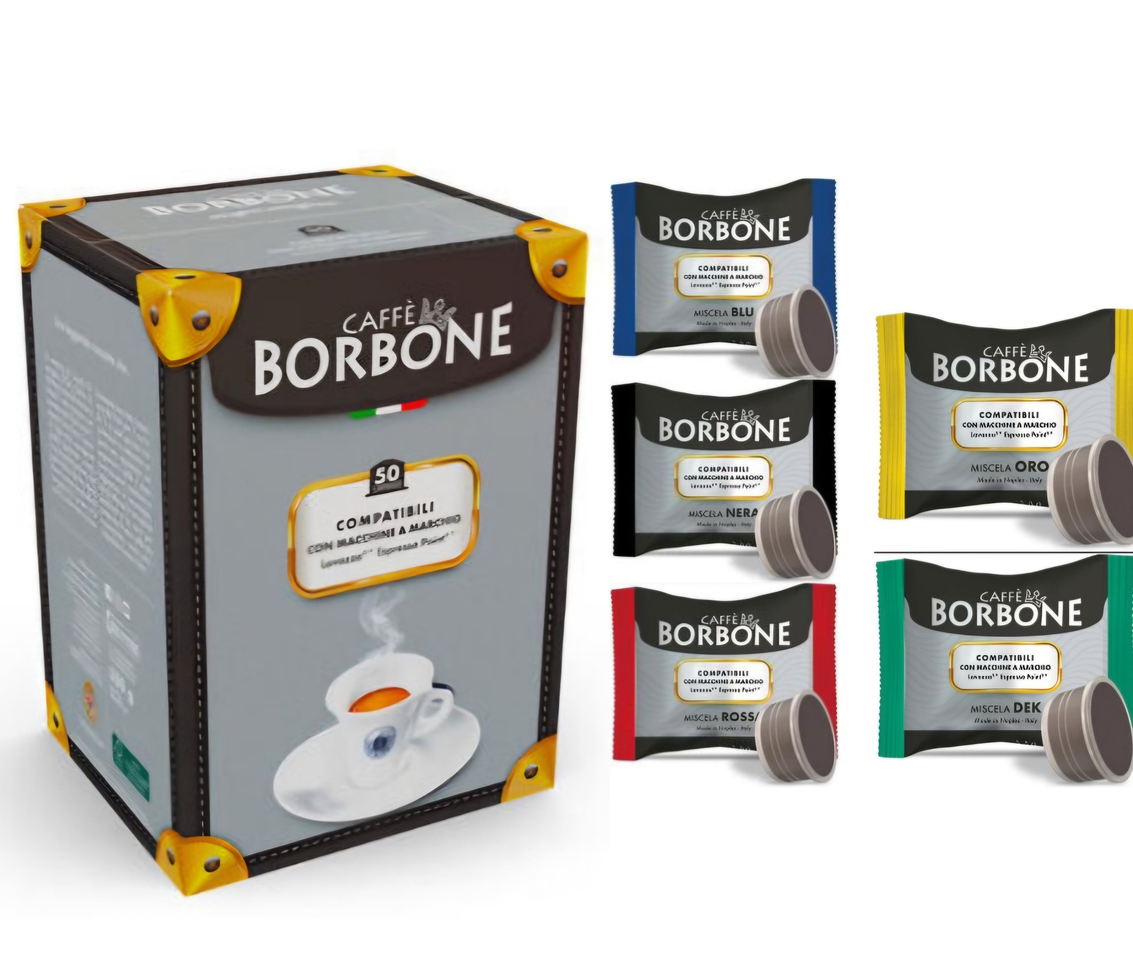 50 capsule Borbone compatibili Lavazza Espresso Point