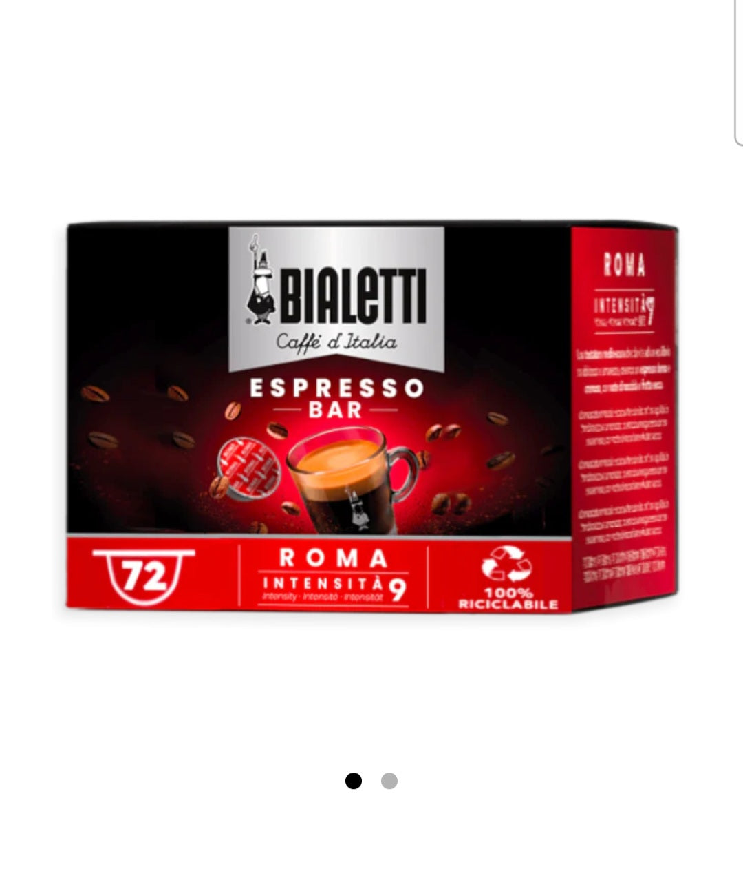 72 Capsule Bialetti Roma Sistema Chiuso Alluminio