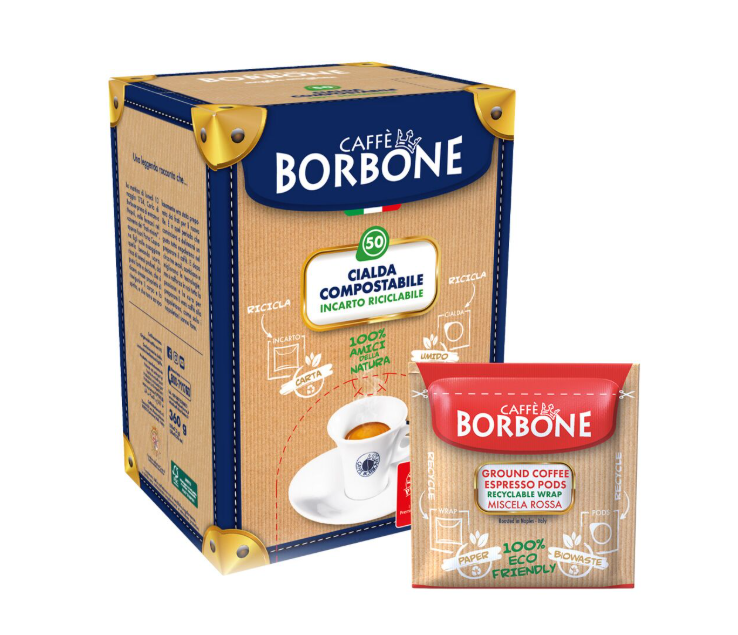 50 Cialde ESE Caffè Borbone compatibili 44 mm