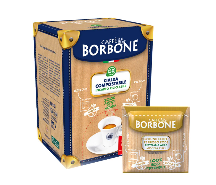 50 Cialde ESE Caffè Borbone compatibili 44 mm
