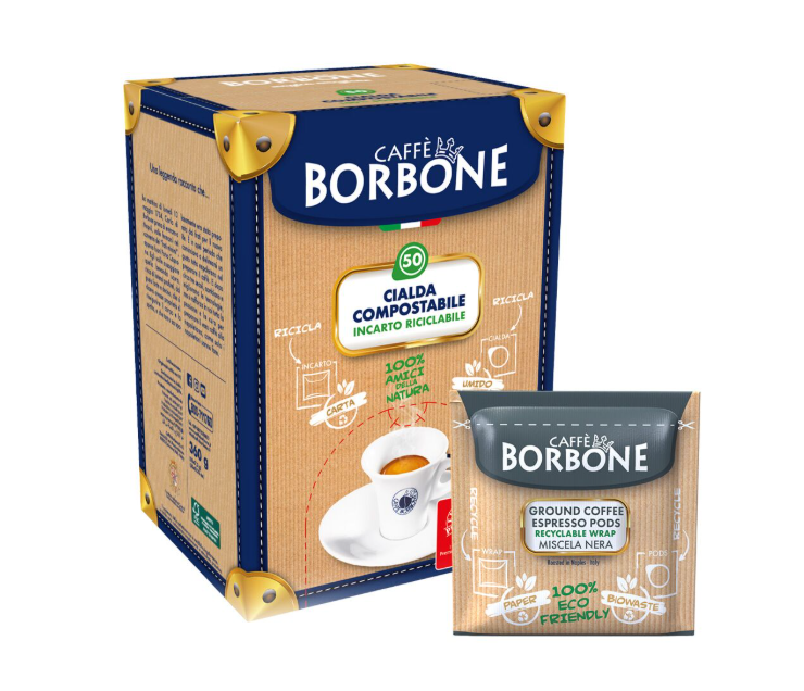 50 Cialde ESE Caffè Borbone compatibili 44 mm