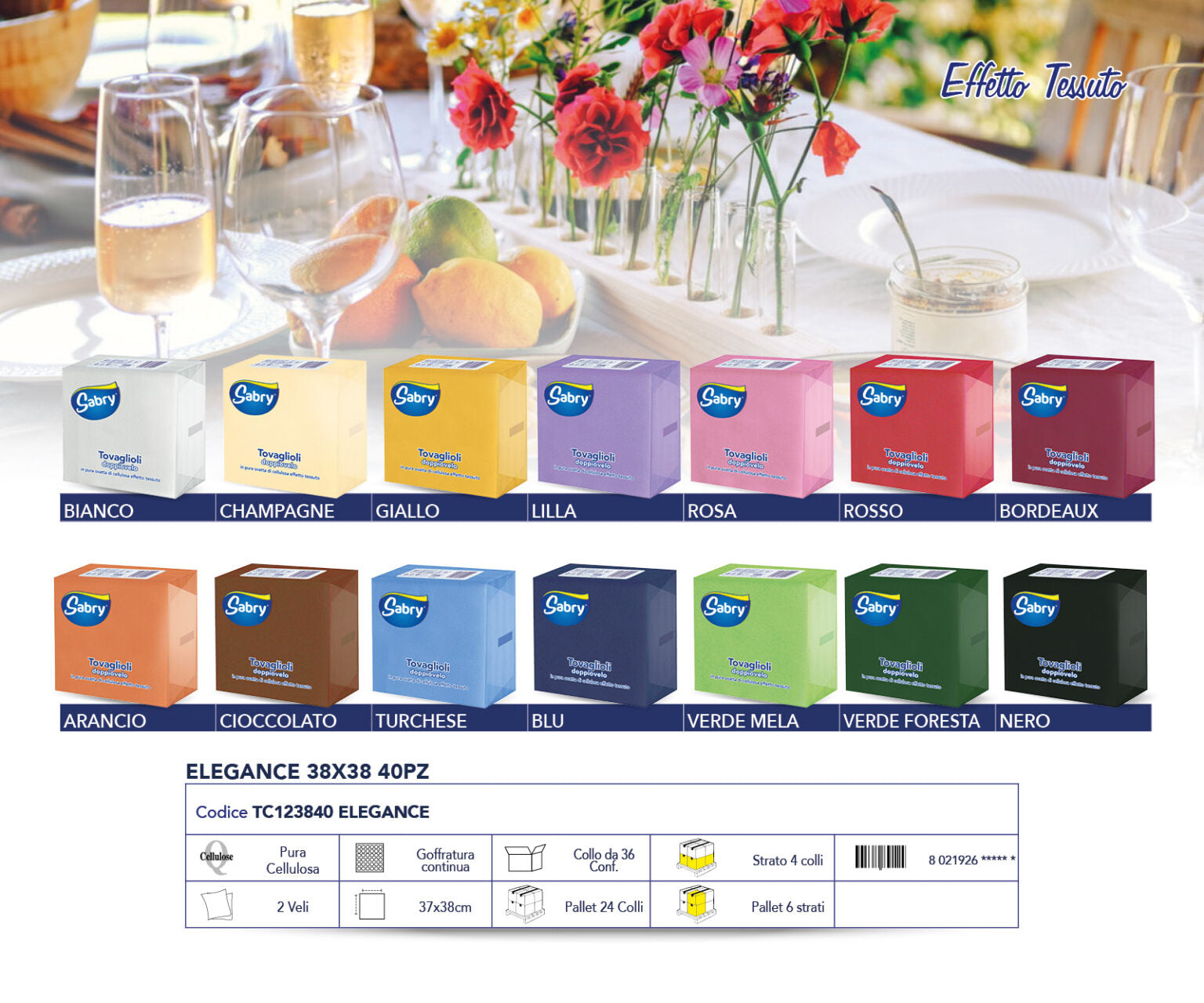 40 Tovaglioli horeca 38x38