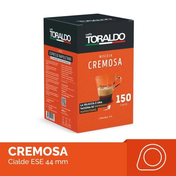 150 cialde Caffè Toraldo ESE 44mm