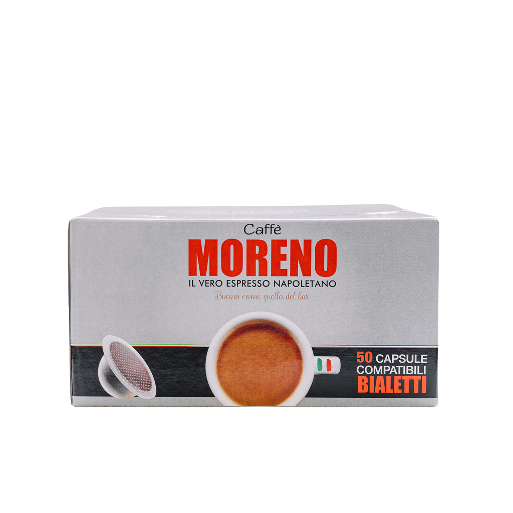 50 Capsule Caffè Moreno Aroma Espresso compatibili Bialetti