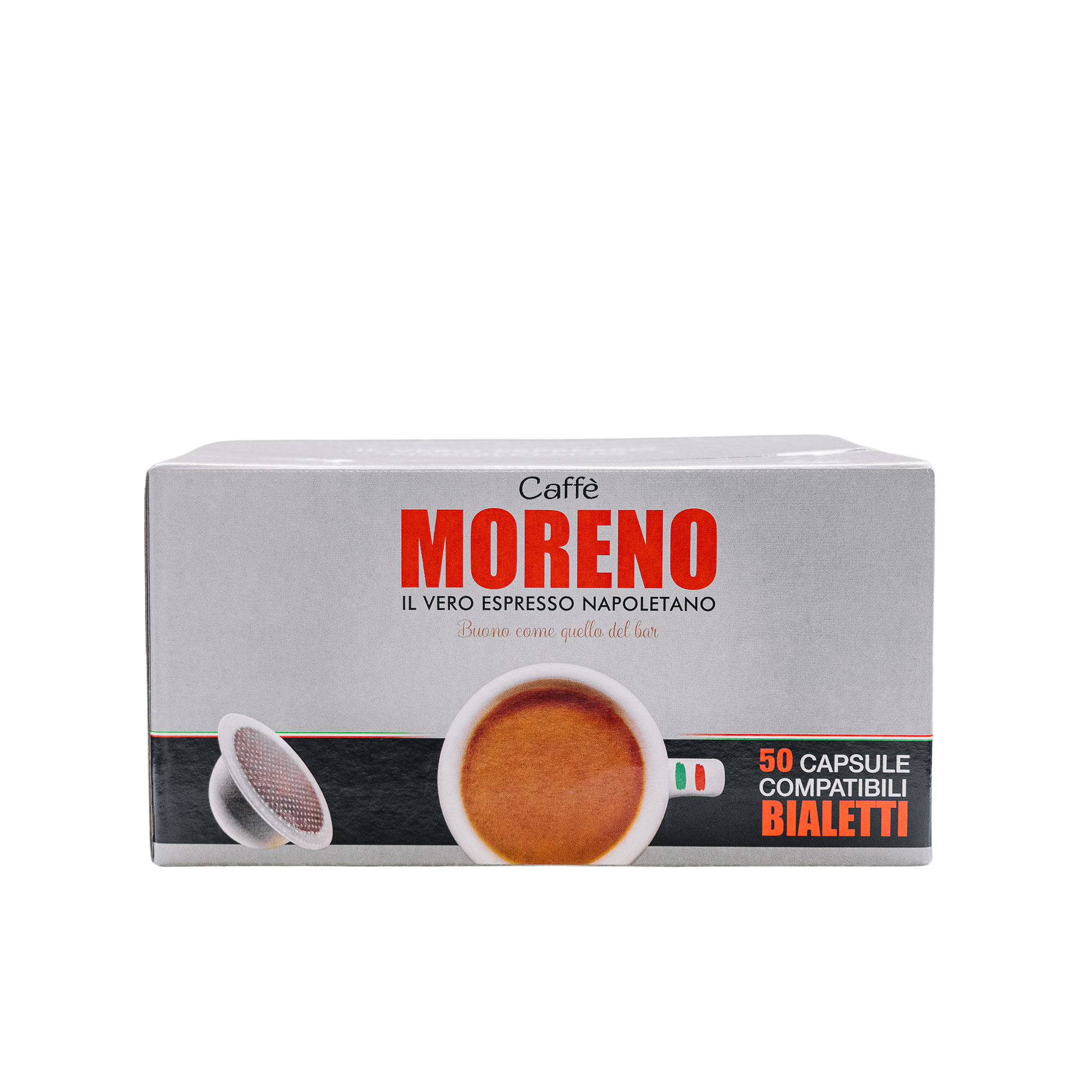50 Capsule Caffè Moreno Aroma Espresso compatibili Bialetti