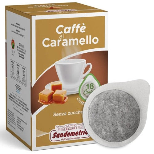 San Demetrio Caffè al Caramello - 18 Cialde ESE Compatibili 44mm