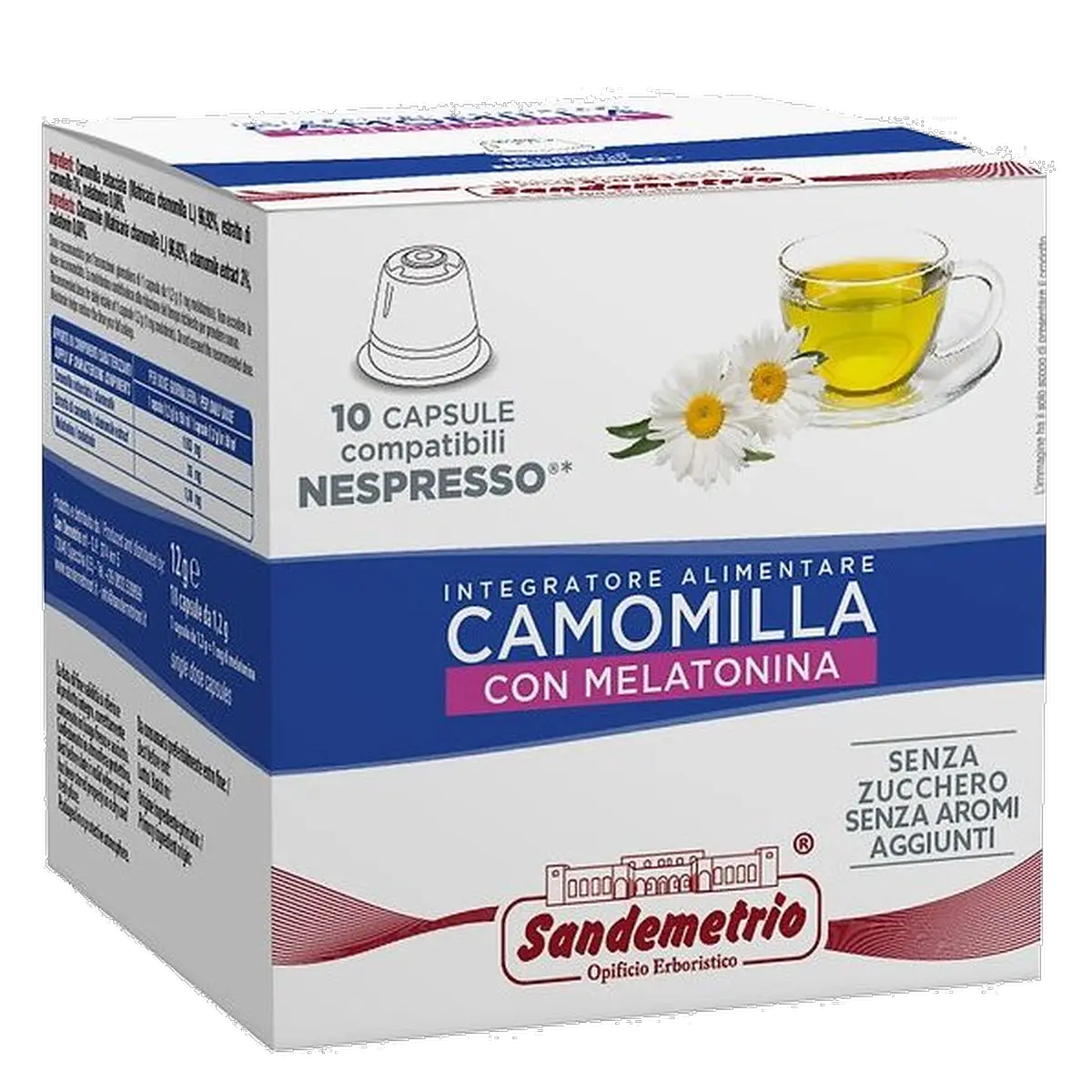 San Demetrio Camomilla Melatonina Nespresso 10cps