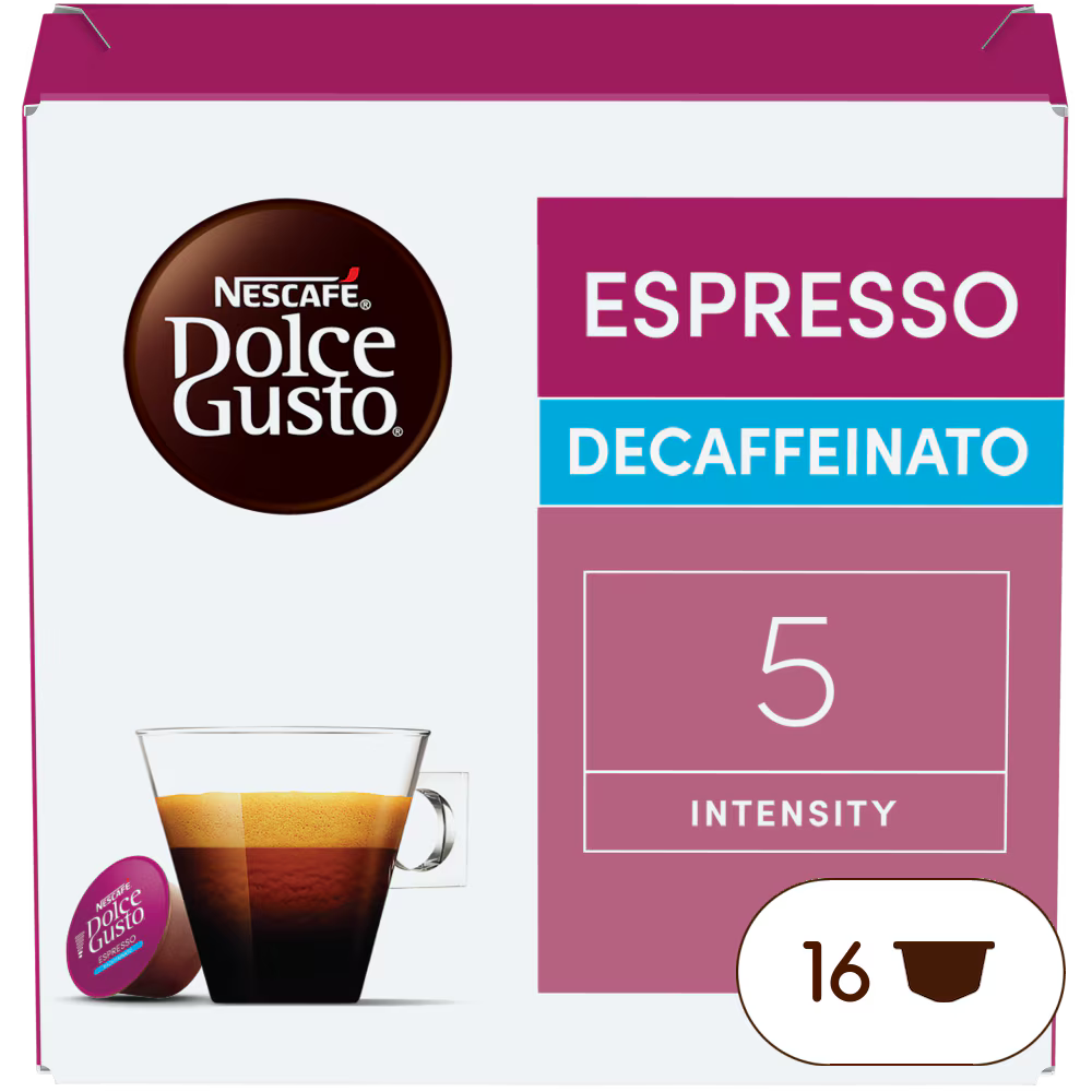 Dolce Gusto Espresso Decaffeinato - 16 Capsule Originali