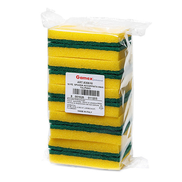 Gamex Spugna Tulipano giallo/verde 10 pezzi