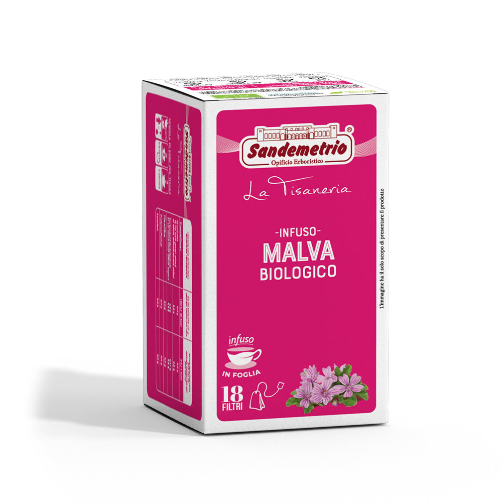 Infuso alla malva in filtro