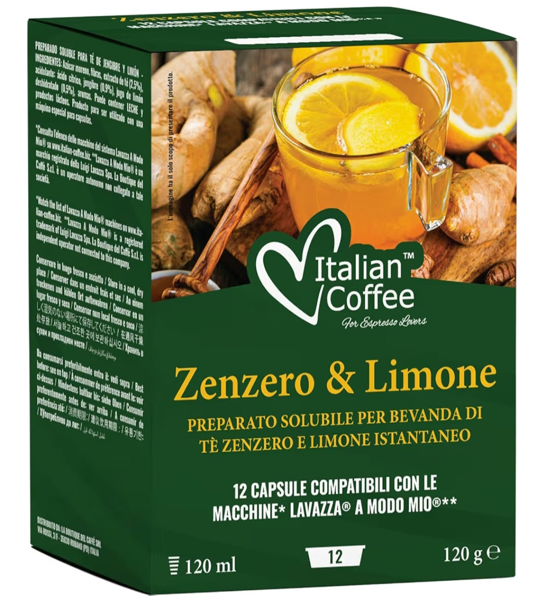 Italian Coffee Zenzero Limone 12cps A Modo Mio