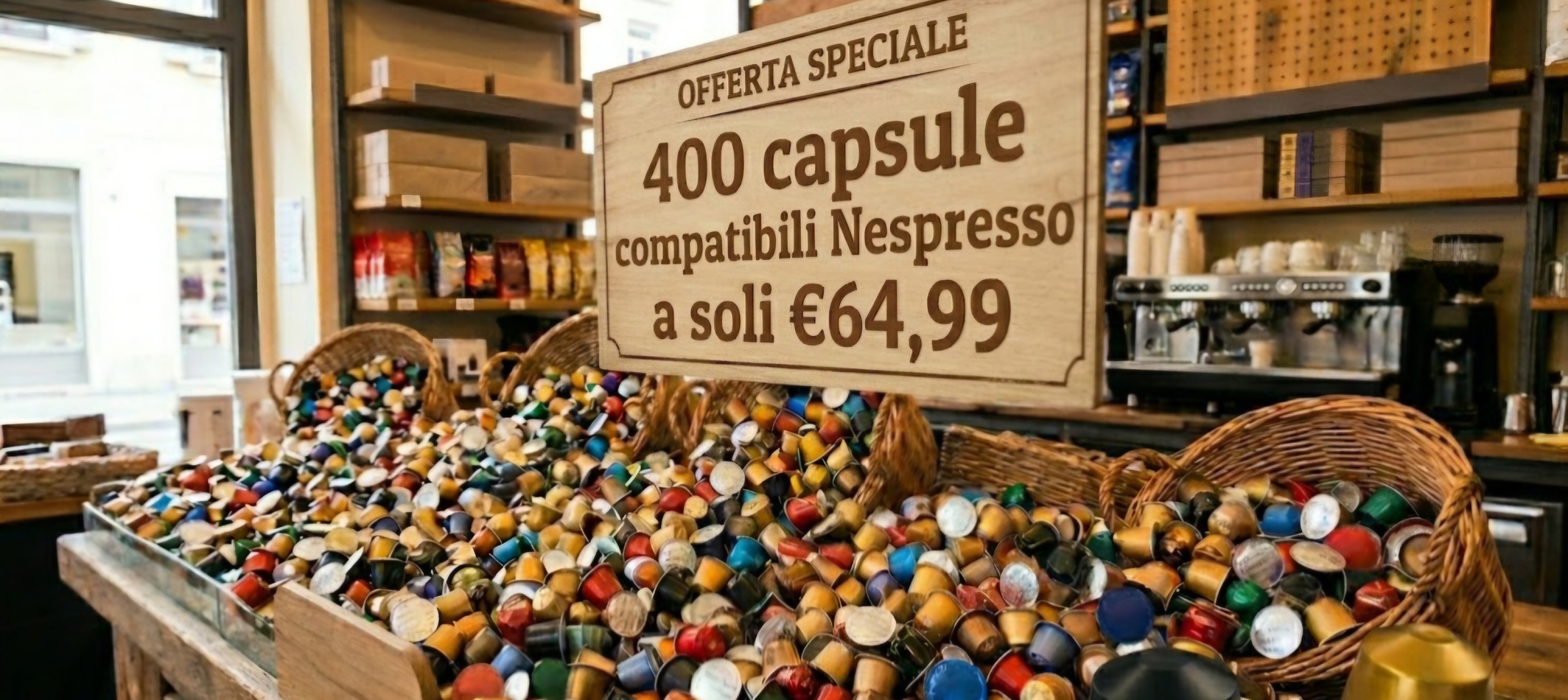 OFFERTA!! 400 Capsule Compatibili Nespresso