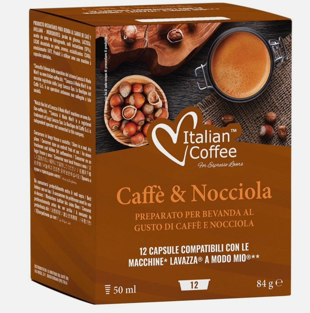Italian Coffee Nocciolino 12cps A Modo Mio