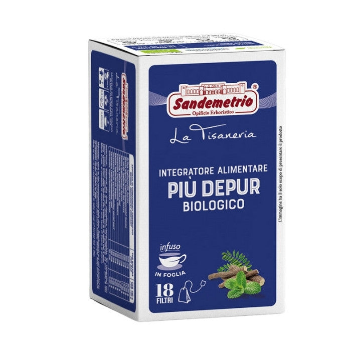 Infuso erbe Più Depur in filtro