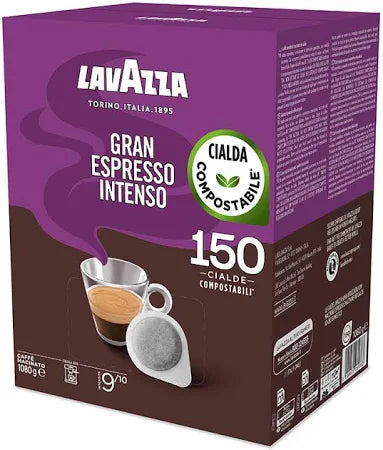 150 Cialde Lavazza Gran Espresso Intenso ESE 44 mm