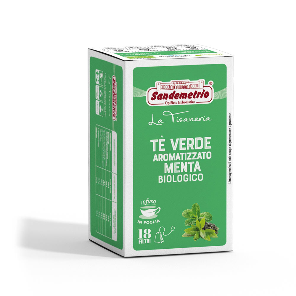 Infuso alla menta in filtro