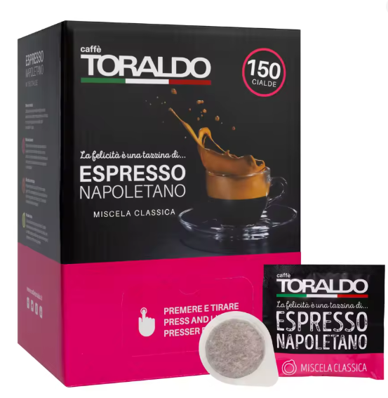 150 cialde Caffè Toraldo ESE 44mm
