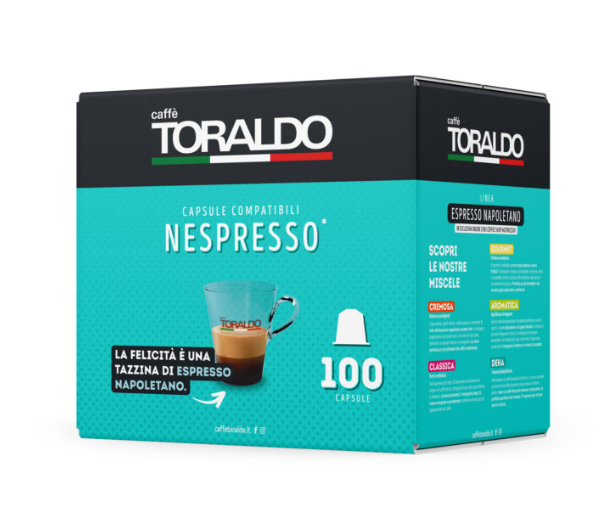 100 Capsule Caffè Toraldo Miscela Cremosa compatibili Nespresso